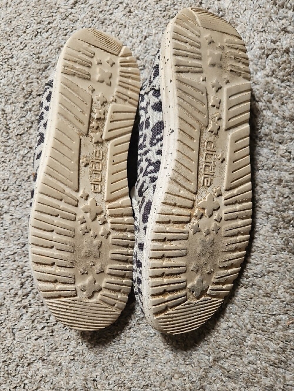 Hey Dude Women's Leopard Print Slip-On Flats - Black & Cream - Picture 7 of 7